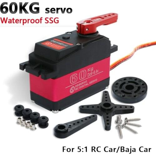 60kg High Torque DS5160 Baja Digital Servo for 1/5 Redcat HPI Baja 5B SS RC Car Compatible SAVOX-0236