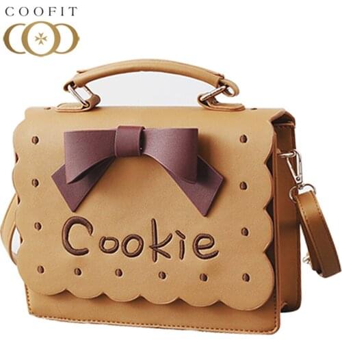 Coofit Womens Cute Style Handbags Big Bowknot Crossbody Bags Female Messenger Single Shoulder Bag For Women Girls