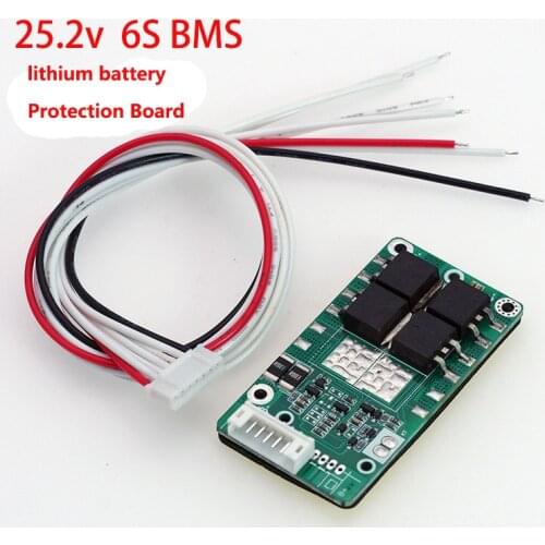 DIY 25.2V 6S 15A 20A Li-ion 18650 Battery Pack BMS PCB board PCM w/ Balance Integrated Circuits Board for e-bike ebicycle
