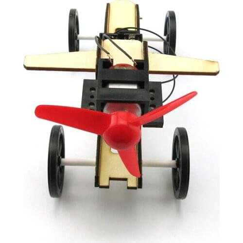 DIY Wind Power Car Handmade Toys Physical Gizmo Building Blocks Kits Solar Energy Assembled Toy Teaching Tool