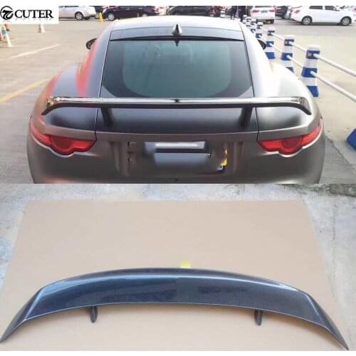 F-TYPE Car body kit Carbon Fiber Rear Trunk Spoiler Lip Wing For Jaguar F-TYPE 13-16