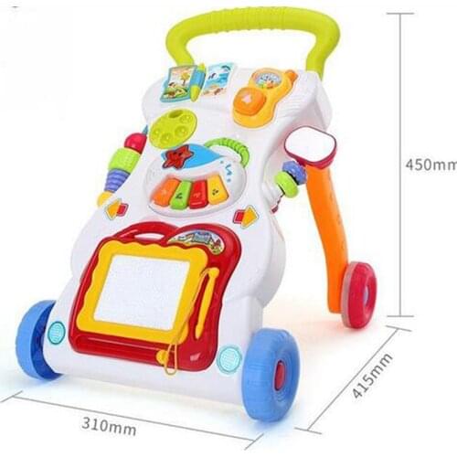 Baby walker stroller baby early education exercise limbs multifunctional walker with musical toys