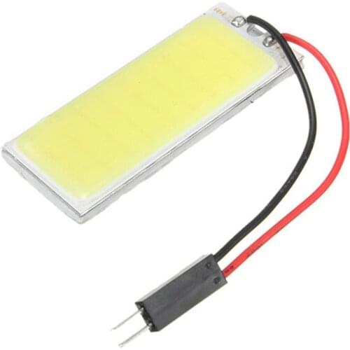 2Pcs White 12V HID 36 COB LED 5W Car Interior Dome Map Reading Light Bulb 5500-6000K Car Interior Panel Lamp