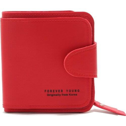 Retro Womens Wallet Cute Student Short Wallet Trend Small Fashion Pu Wallet Coin Purse Ladies Card Bag For Women Carteira