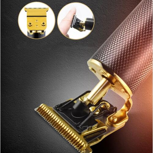 Cordless Zero Gapped Trimmer Hair Clipper One-button Start USB Charging Low Noise SANA889
