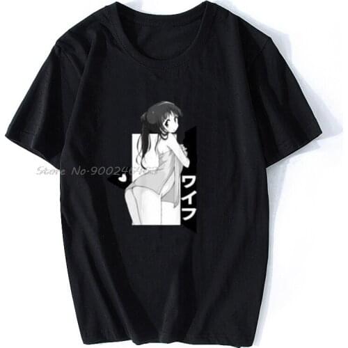 Waifu Lewd Senpai Hentai T-Shirt Newest Tshirt MenS Fashion Print T-Shirt Men Summer Style Design T-Shirt tees