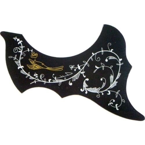 40/41 Inch Acoustic Guitar Pickguard With Flower Pattern Self-adhesive, PVC