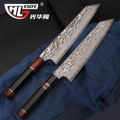 GHL Kitchen Knives Japanese VG10 Chef Knife Cleaver Slicing Knife Fish Bread Meat Friut Filleting Paring Salmon Cooking Tool