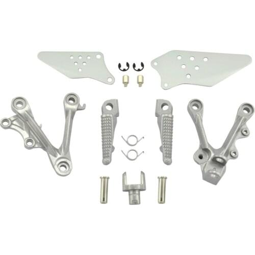 Motorcycle Front Passenger Foot Pegs Foot rest With Brackets For Kawasaki ZX6R 2009-2011 ZX 6R 09 10 11