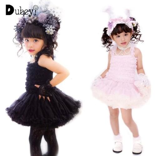 Girls Prom Dresses Party Tutu Dress Soft Gauze Dress Pleated Dress Evening Prom Costumes Girl Birthday Tutu Dress