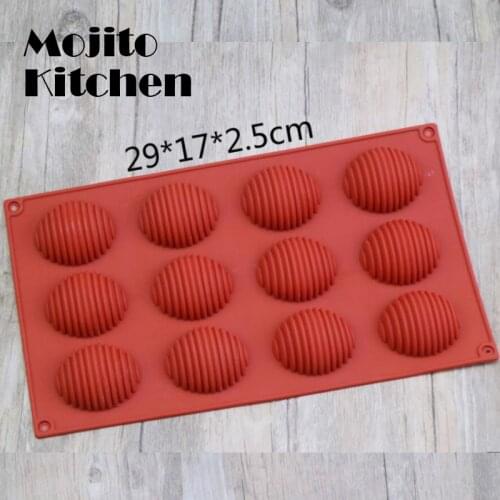 Hemisphere Shape Silicone 8/12/15 Holes Food Grade Baking Accessories Chocolate Candy Mold Bakeware Kitchen Gadgets