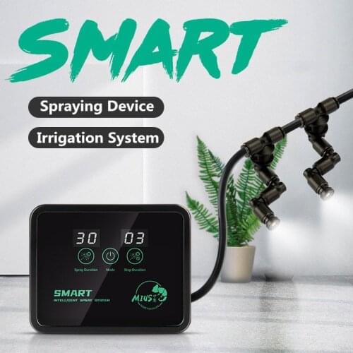 Intelligent Reptile Fogger Terrariums Humidifier Electronic Timer Automatic Mist Rainforest Spray System Kit Sprinkler Control
