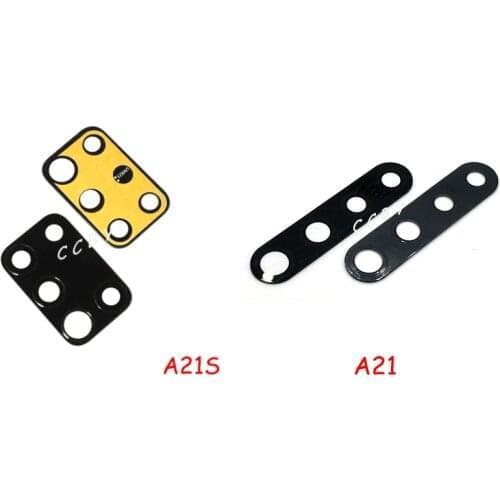 50pcs Rear Back Camera Glass Lens Cover For Samsung Galaxy A02S A025 / A21 A215 / A21S A217 with Ahesive Sticker