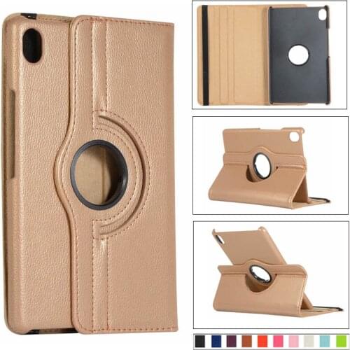 Rotating Flip Stand Leather Smart Magnet Cover Case For Huawei Mediapad M6 M5 M3 T3 T5 T8 T10S matepad 10.4