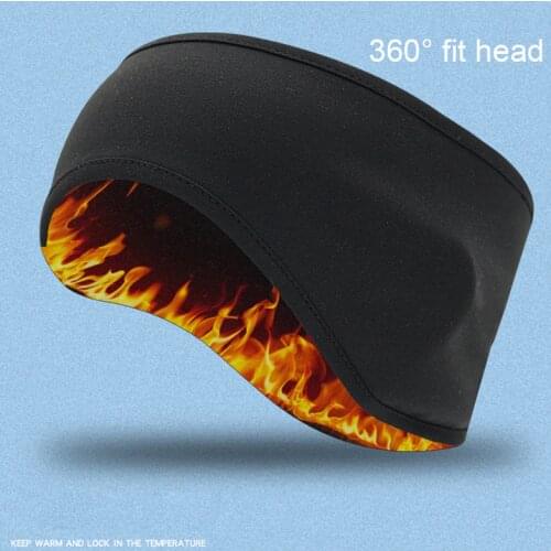 Winter Sports Headwrap Ear Warmers Cover fleece Headband Ear muffs Running riding warm headgear for Men Women