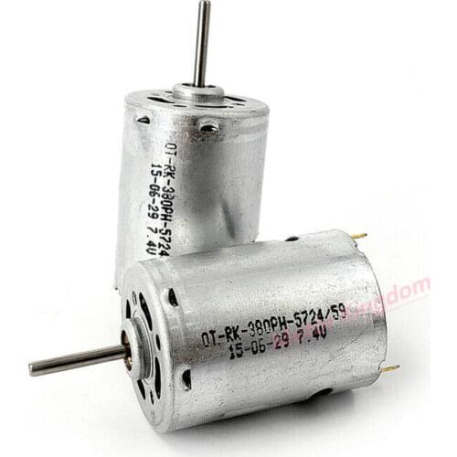 1PC Micro OT-RK-380PH-5724 Carbon Brush DC Motor 3.7V 6V 7.4V 25000RPM High Speed Engine for Toy Car Boat