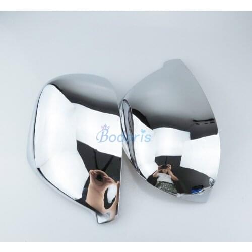 2 pcs Side Mirror Cover Door Rear View Overlay Trim For Volkswagen VW Amarok 2014-2018 Chrome Car Styling Accessories