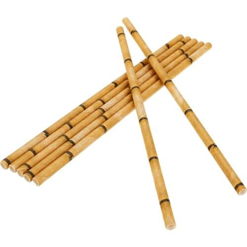 25Pcs Hawaiian Party Straws Bar Supply Bamboo Print Paper Drinking Straws For Party Wedding Drinkware Supplies