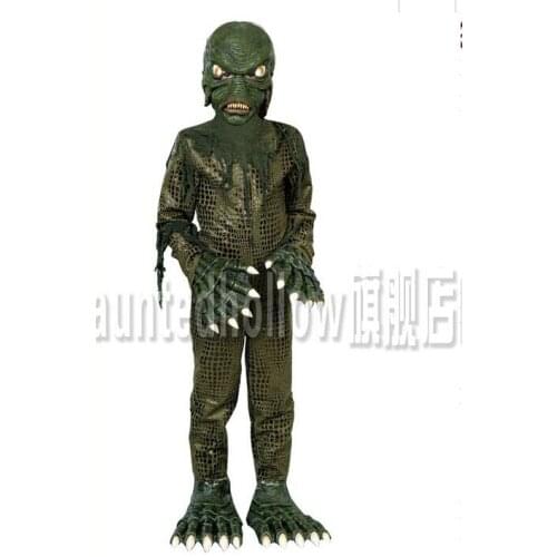 2017 New style Halloween Costumes Boy Swamp Barbarian Cosplay Clothing Children Terrible Underwater swamp Monster Clothes
