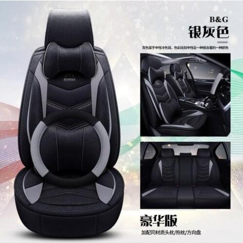 Flax car seat covers for ssangyong actyon korando kyron rexton Automobiles Seat Covers auto accessories interior 20 colors