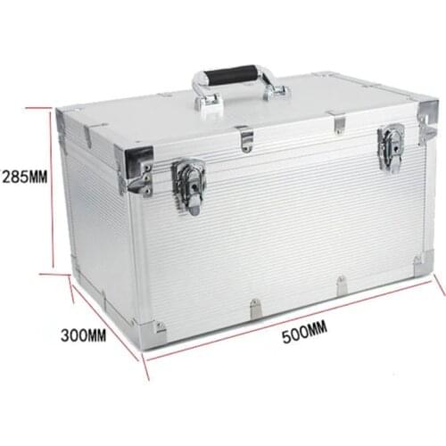 Aluminum alloy toolbox suitcase instrument case equipment file Case Cosmetic Case Aluminum Case tool box with sponge