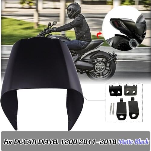 For 2011-2018 Ducati Diavel Motorcycle Frame Black Rear Tail Passenger Pillion Solo Hard Seat Cowl Cover 2017 2016 2015 2014