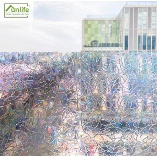 Funlife® Home Decorative Glass Door Stickers Self-Adhesive UV Resistance Glass Membrane Film Waterproof Bathroom Window Stickers
