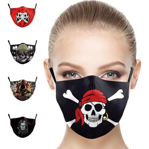 Halloween Cosplay Thriller Death Horror Skull Masks Womens Men Unisex Face-Protection Breathable Adult Party Mask Popular Gift