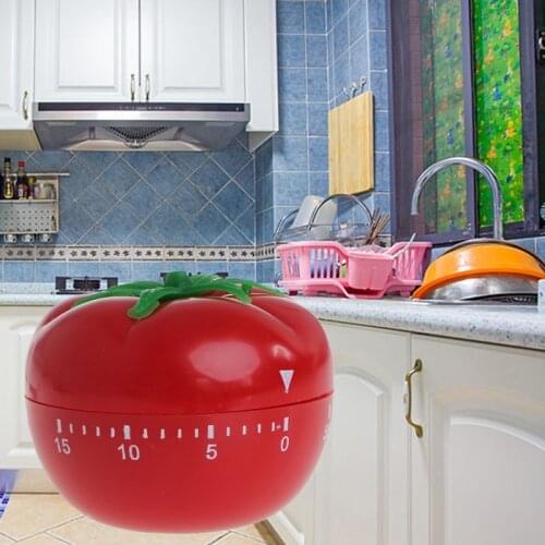 Usable Tomato Shape Cooking Mechanical Timer Kitchen Gadgets Countdown Reminder