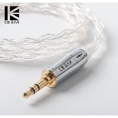 KBEAR-limpid 4Core LITZ 4N 99.99% Purity Silver Cable 3.5/2.5/4.4mm MMCX/QDC/TFZ/0.78mm 2Pin For ZS10/ZSN Pro BL-03 BL-05 ZSX