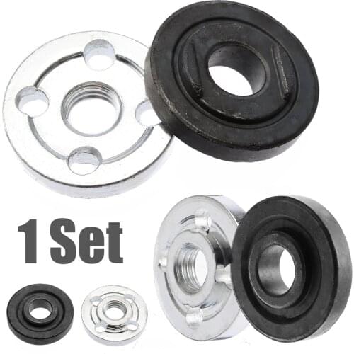 M10 30mm Angle Grinder Flange Kit Lock Nut Inner Outer Set Lathe Machining Of Steel Tools Accessories