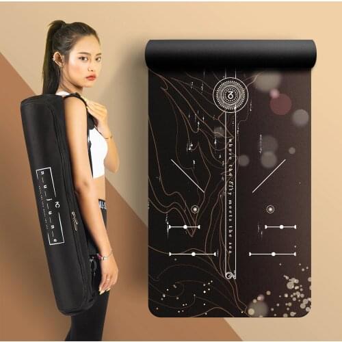 Nu-June 5mm Thickened Non-slip 183cmX68cm Yoga Mat Suede Fitness Gym Mats Sports Cushion Gymnastic Pilates Pads With Yoga Bag