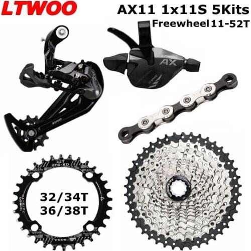 LTWOO AX11 11 Speed Trigger Shifter + Rear Derailleur 11s + SUNSHINE Cassette 52T / Chainrings + KMC X11 Chain, PCR BEYOND M7000