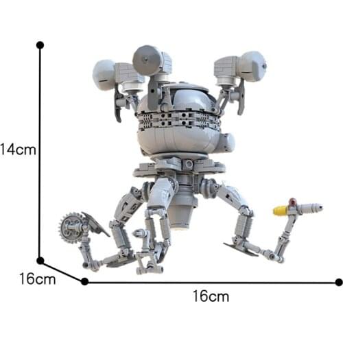 MOC Creatives Special Shaped Bricks Robot Game Character Building Block High-tech Radiation Refuge Building Block Model Kid Toy