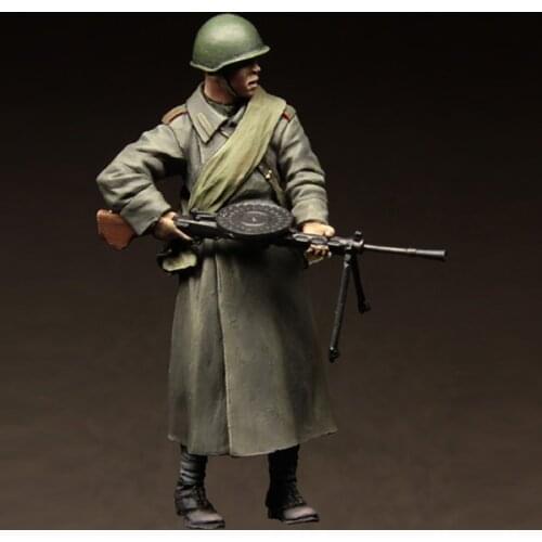 1/35 soviet soldier,berlin,1945 Resin kit soldiers GK Military subject matter of WWII Scene combination Uncoated No colour