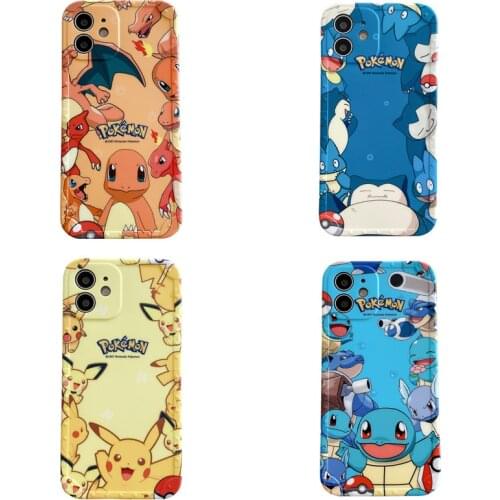 Pokemon Pikachu Fashion Japanese Anime Frosted Soft Shell IMD Phone Case for Iphone 12 Pro Max 12 Mini 11Pro Max X XS