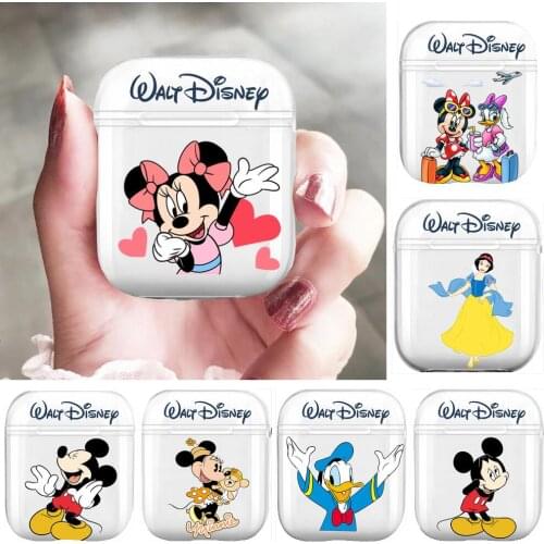 Disney Mickey Minnie Mouse Friends Soft Silicone Cases For Airpods 1/2 Protective Bluetooth Wireless Earphone Cover For Air Pod