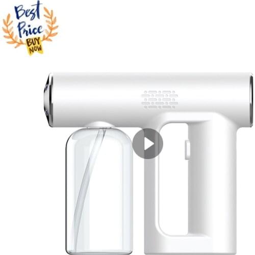 1pcs K5 Nano Spray Gun Blue Light Disinfection Sprayer Rechargeable Fogger Disinfection Water Sprayer Machine 250ML Dropshiping