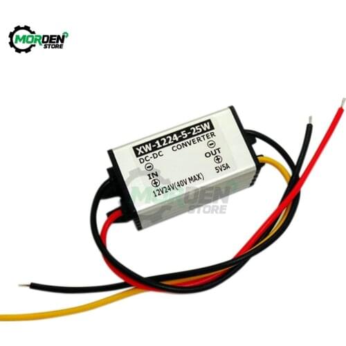 New 12V-24V to 5V 5A Power Buck Module 24V to 5V DC Power Converter2V to 5V DC Power Regulator Dropship