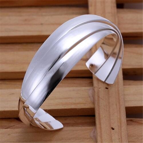 New listing silver color jewelry fashion creative three Bangle package mail