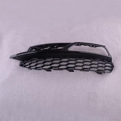 Front Left 8V3807681 8V3807681G Bumper Lower Honeycomb Fog Light Lamp Grill Grille Cover Fit for Audi A3 S3 S-Line 2013-2016