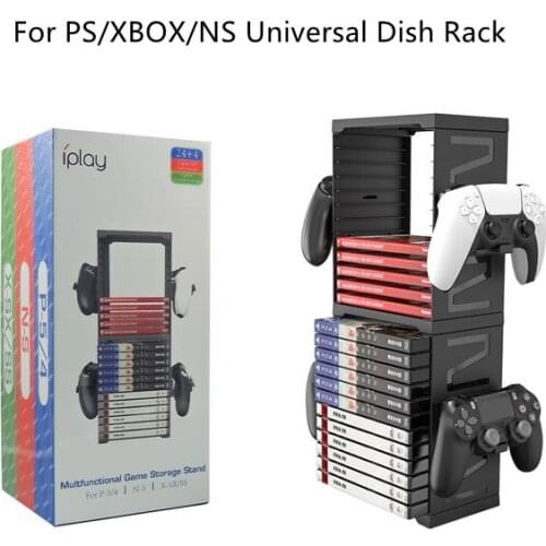 PS5 PS4 Nintend Switch Console Accessories Case Storage Stand Nintendoswitch Game CD Disc Joycon Pro Controller Holder Tower