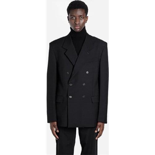 S-6XL 2021 New Mens Clothing Hair Stylist Show Loose silhouette Blazer Suit Coat Plus Size Costumes