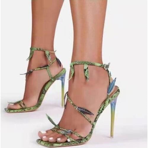 Stiletto strappy plus-size Sandals Wholesale open-toed flat-toed summer high heels 43 plus-size everyday fashion sandals