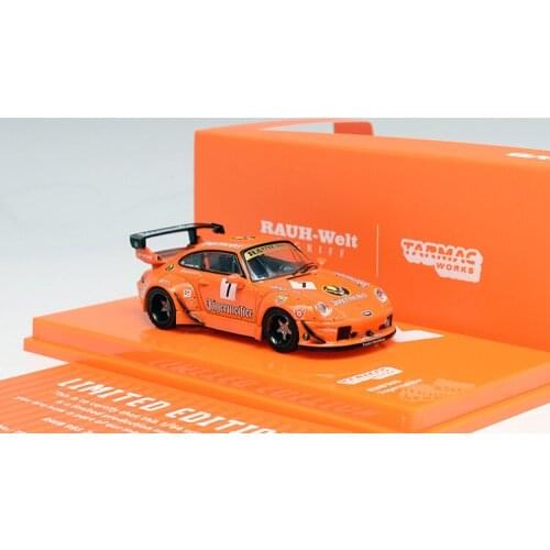Tarmac Works cars 1:64 RWB 993 911 Jagermeister #7 Collection of die-cast alloy car models