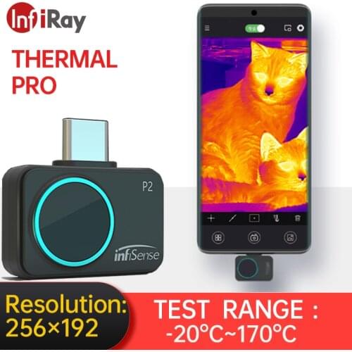 InfiRay Thermal Camera P2 Infrared Thermal Imager for Circuits and Devices Detect Building Heating or HVAC or Scientific Reseach