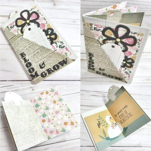 Cutting Dies Mini Book Torn Corner Scrapbook Cardmaking DIY Paper Craft Metal Stencil Surprise Creation