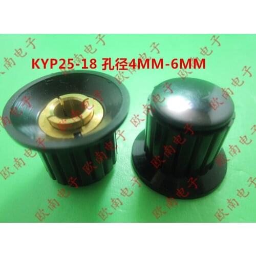 [VK] Potentiometer adjustment knob hat handle KYP25-18-6J + copper hole 6.35MM with 3590S switch
