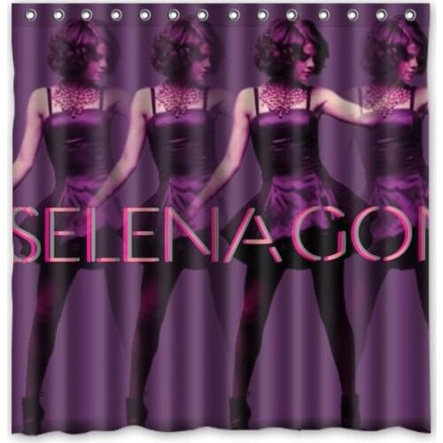 180x180cm Waterproof Bath Shower Curtain with Hooks Selena Gomez Bathroom Curtains Rideau de douche Cortina de la ducha