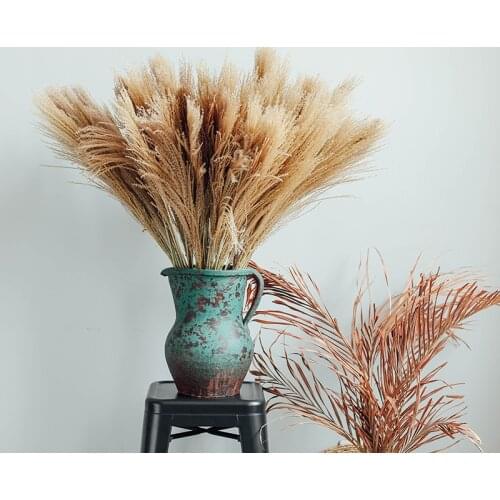 15Pcs Real Dried Reed Pampas Grass Decor Bouquet Wedding Supplies Marriage Home Living Room Table Flores Preservadas Natural